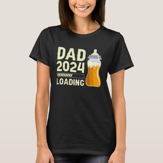 Expectant dad Future Dad Dad to be Dad 2024 loadin Tシャツ (正面)