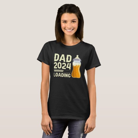 Expectant dad Future Dad Dad to be Dad 2024 loadin Tシャツ (正面フル)