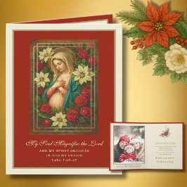 Expectant Mother Mary Magnificat Scripture シーズンカード