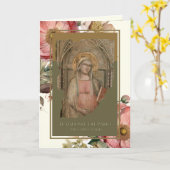 Expectant Mother Pregnancy Religious Mothers Day カード (黄色い花)