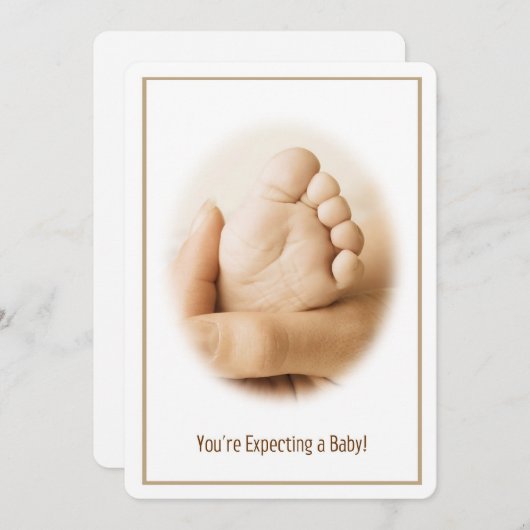 Expecting a Baby Card 案内状 (正面/裏面)