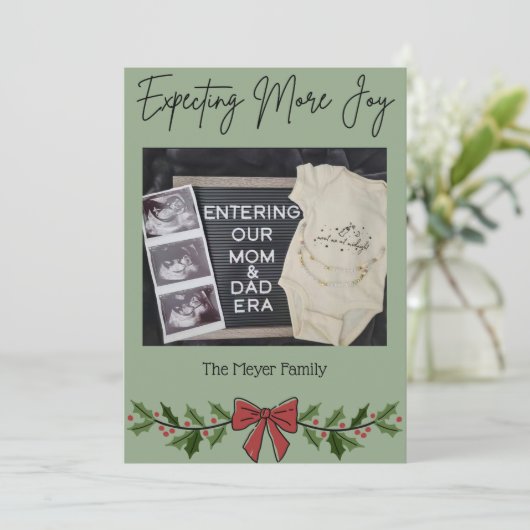 Expecting More Joy Christmas Card シーズンカード (スタンド正面)