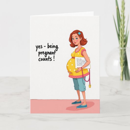 Expecting Mothers Day Affirmation Card カード (正面)