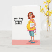 Expecting Mothers Day Affirmation Card カード (黄色い花)
