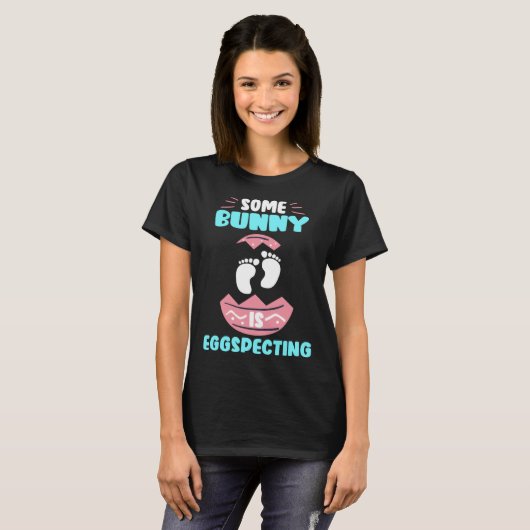 Expecting Parents Easter Bunny Easter Egg specting Tシャツ (正面フル)