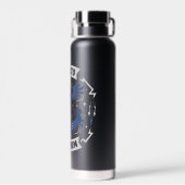 Expecto Patronum Vintage Silhouette Graphic ウォーターボトル (背面)