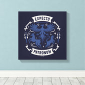 Expecto Patronum Vintage Silhouette Graphic キャンバスプリント (インサイチュ (ウッドフロア))