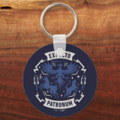 Expecto Patronum Vintage Silhouette Graphic キーホルダー (正面)