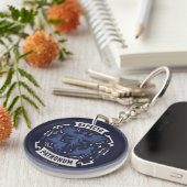 Expecto Patronum Vintage Silhouette Graphic キーホルダー (正面右)