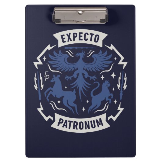 Expecto Patronum Vintage Silhouette Graphic クリップボード (正面)