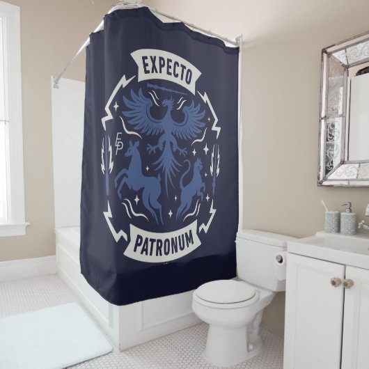 Expecto Patronum Vintage Silhouette Graphic シャワーカーテン (インサイチュ)