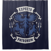 Expecto Patronum Vintage Silhouette Graphic シャワーカーテン (正面)