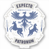 Expecto Patronum Vintage Silhouette Graphic シール (正面)