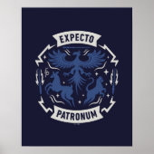 Expecto Patronum Vintage Silhouette Graphic ポスター (正面)