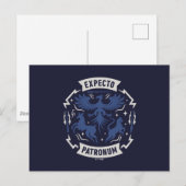 Expecto Patronum Vintage Silhouette Graphic ポストカード (正面/裏面)