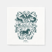 Expectto Pathoulum Filigreeグラフィック スタンダードカクテルナプキン (正面)