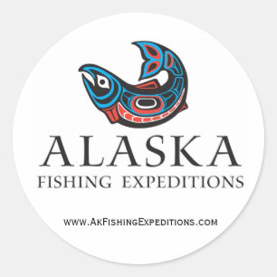 Expedtionsのステッカーを採取するアラスカ ラウンドシール