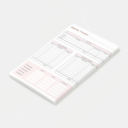 Expense Tracker Notes ポストイット (アングル)