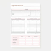 Expense Tracker Post-It Notes ポストイット (正面)