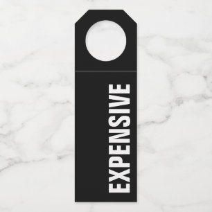 EXPENSIVE on Black ボトルネックタグ