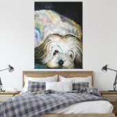 Expensive Pet Dog Canvas Print 絵画 -'s キャンバスプリント (インサイチュ (寝室))