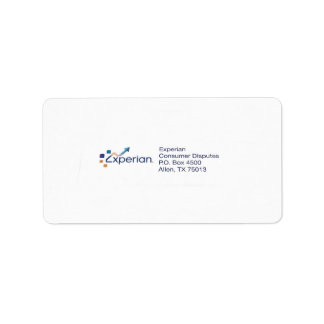Experian 郵便ラベル ラベル
