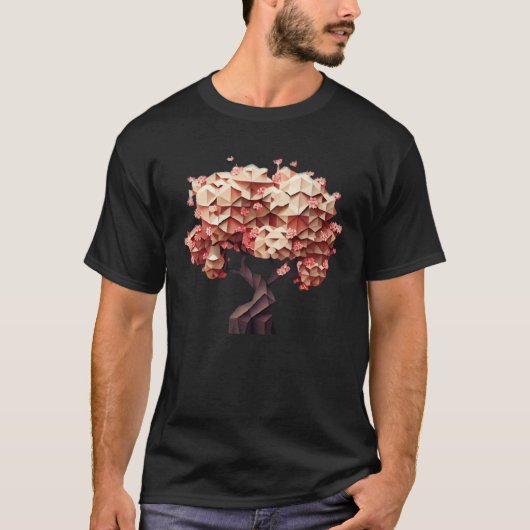 Experience the Magic of Cherry Blossoms Poly Vecto Tシャツ (正面)