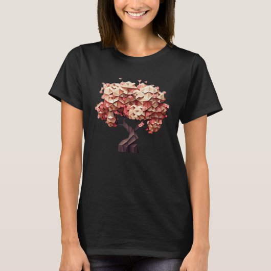 Experience the Magic of Cherry Blossoms Poly Vecto Tシャツ (正面)