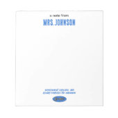 Experiment Explore Embrace Unknown | Science ノートパッド (正面)