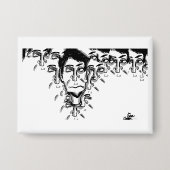 Experimental cartoon art 缶バッジ (正面)