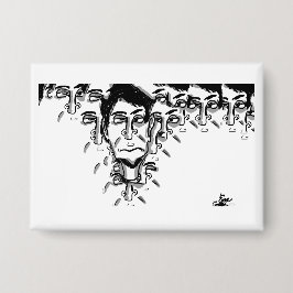 Experimental cartoon art 缶バッジ