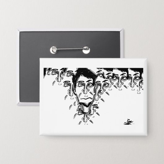 Experimental cartoon art 缶バッジ (正面/裏面)