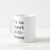 Expert 数々の-Slacker Mug – 白 コーヒーマグカップ (正面左)