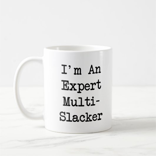 Expert 数々の-Slacker Mug – 白 コーヒーマグカップ (左)