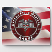 Expert Field Medical Badge（EMB；エキスパートフィールドメディカルバッジ フォトプラーク (正面)