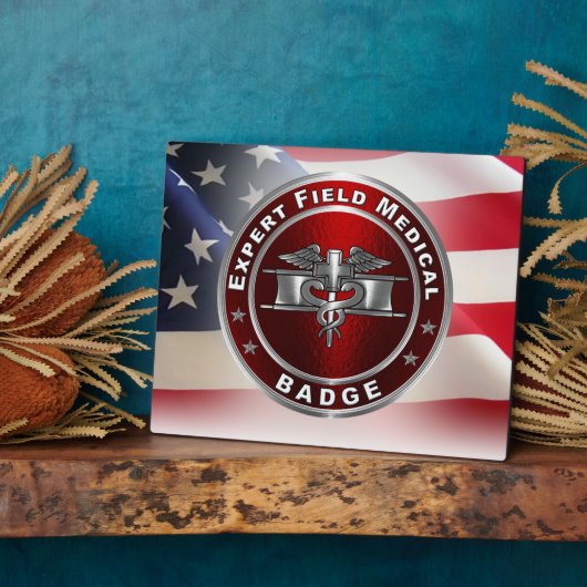 Expert Field Medical Badge（EMB；エキスパートフィールドメディカルバッジ フォトプラーク (側面)
