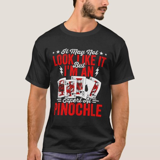 Expert Pinochle Players Casino Card Game Pinochle  Tシャツ (正面)