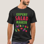Expert Salad Maker Healthy Chef Vegetable Tシャツ (正面)