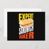 Expert Sandwich Maker Fast Food ポストカード (正面/裏面)