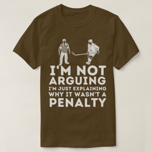Explaining Why It Wasnt A PenaltyIce Hockey Player Tシャツ (デザイン正面)