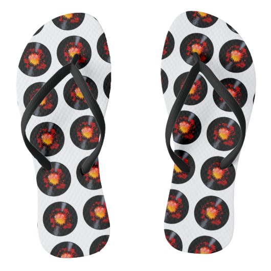 Exploding ポップ・アートの Music Long遊's Record ビーチサンダル (ソール)