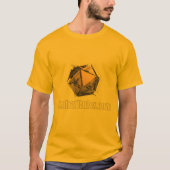 Exploding D20 CombatRules.comロゴ基本Tシャツ Tシャツ (正面)