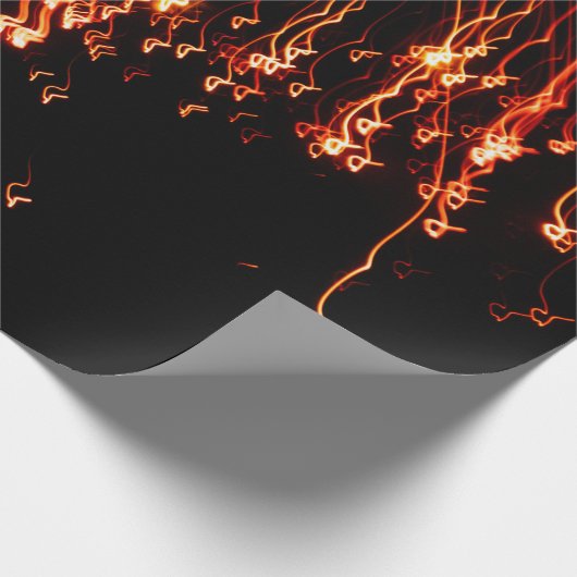 Exploding firework sparkles enlighten you! ラッピングペーパー (角)