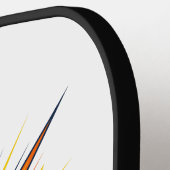 Exploding Padel Ball Pop Art Illustration ピックルボールラケット (左詳細)