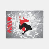 ExplodingWithレスリング選手はフリースブランケットを主演します フリースブランケット (正面(横))