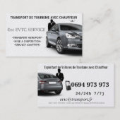 Exploitant de Voitures de Transport avec Chauffeur 名刺 (正面/裏面)