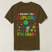 Explore 7th Grade Back To School Astronaut Space E Tシャツ (デザイン正面)