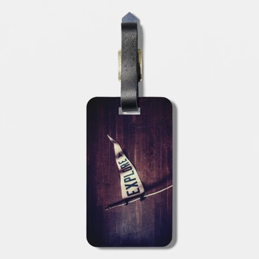 Explore - Adventure awaits ラゲッジタグ (裏面縦)