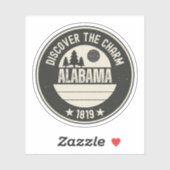 Explore Alabama – すべての恋人のためのデザイン シール (シート)
