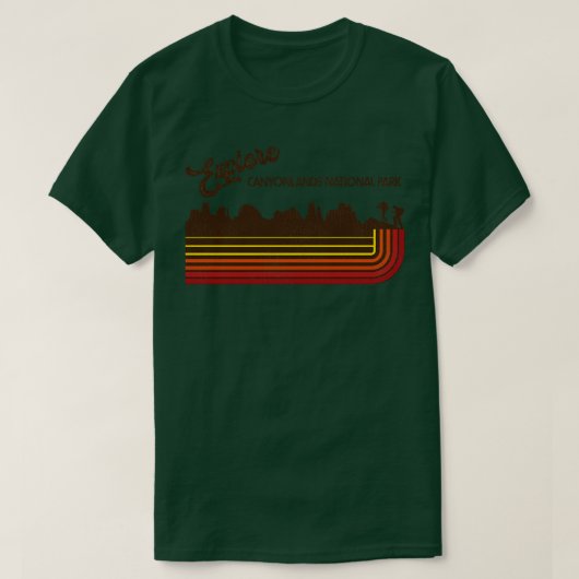Explore Canonlands国立公園レトロ70s80s Str Tシャツ (デザイン正面)